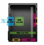 Caja minitorre micro atx advance optima (negro)