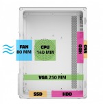Caja minitorre micro atx advance optima (blanco)