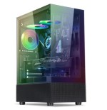 Caja semitorre atx spirit of gamer spectra dark rgb con paneles de cristal (negro)
