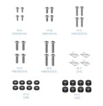 Tooq soporte de pantalla de suelo con ruedas 37"-70" - bloqueo de ruedas - dos estantes - peso max 50kg - vesa