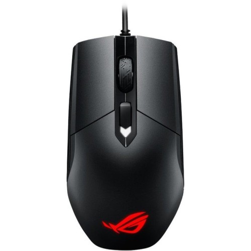 Ratón con cable gamer asus rog strix impact rgb (negro)