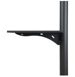 Tooq soporte de pantalla de suelo con ruedas 37"-70" - bloqueo de ruedas - dos estantes - peso max 50kg - vesa