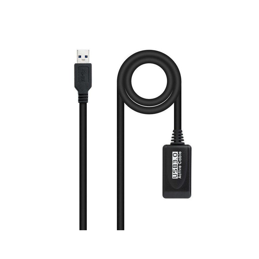 Nanocable cable prolongador con amplificador usb-a 3.0 macho a usb-a hembra 5m