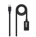 Nanocable cable prolongador con amplificador usb-a 3.0 macho a usb-a hembra 5m