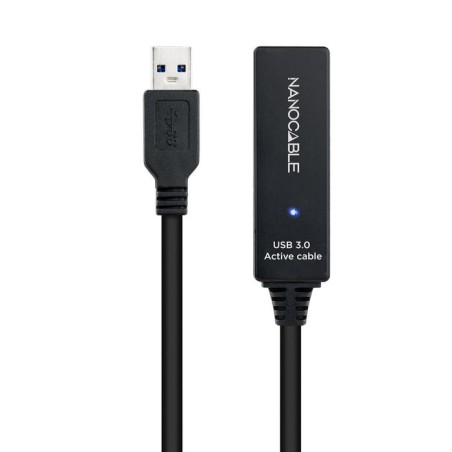 Nanocable cable prolongador con amplificador usb-a 3.0 macho a usb-a hembra 10m