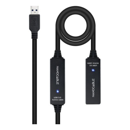 Nanocable cable prolongador con amplificador usb-a 3.0 macho a usb-a hembra 15m