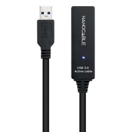 Nanocable cable prolongador con amplificador usb-a 3.0 macho a usb-a hembra 15m
