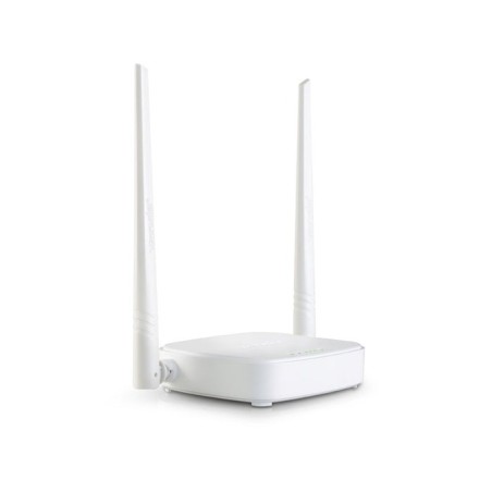 Router inalambrico tenda n301 802.11b/g/n 300mbps 2.4ghz 1xwan 3xlan 2x5dbi antenas boton wps easy setup blanco n301