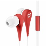 Energy auricular earphones style 1+ in-ear flat cable microfono red 446001