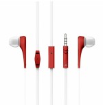 Energy auricular earphones style 1+ in-ear flat cable microfono red 446001