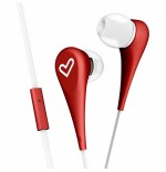 Energy auricular earphones style 1+ in-ear flat cable microfono red 446001