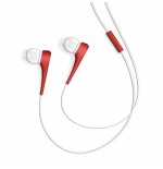Energy auricular earphones style 1+ in-ear flat cable microfono red 446001