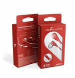 Energy auricular earphones style 1+ in-ear flat cable microfono red 446001
