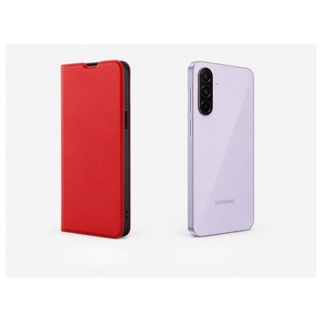 Funda tipo libro con soporte soft touch rojo compatible samsung galaxy a27 5g - jaym®