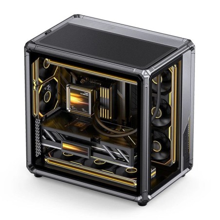 Jonsbo x400 pc carcasa, midi-tower, atx, tempered glass - gris