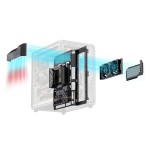 Jonsbo x400 pc carcasa, midi-tower, atx, tempered glass - gris