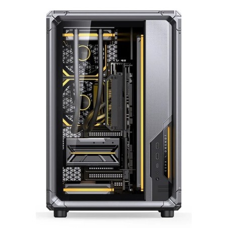Jonsbo x400 pc carcasa, midi-tower, atx, tempered glass - gris