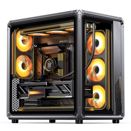 Jonsbo x400 pc carcasa, midi-tower, atx, tempered glass - gris