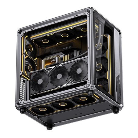 Jonsbo x400 pc carcasa, midi-tower, atx, tempered glass - gris