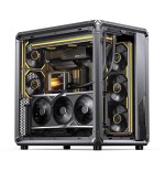 Jonsbo x400 pc carcasa, midi-tower, atx, tempered glass - gris