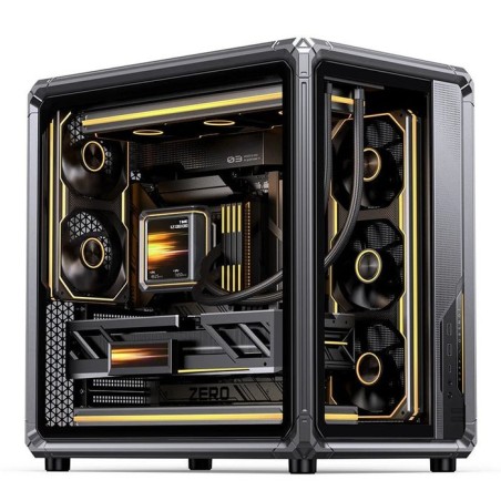 Jonsbo x400 pc carcasa, midi-tower, atx, tempered glass - gris
