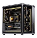 Jonsbo x400 pc carcasa, midi-tower, atx, tempered glass - gris