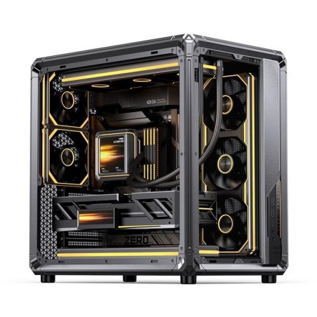 Jonsbo x400 pc carcasa, midi-tower, atx, tempered glass - gris