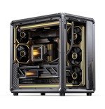 Jonsbo x400 pc carcasa, midi-tower, atx, tempered glass - gris