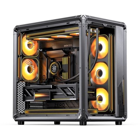 Jonsbo x400 pc carcasa, midi-tower, atx, tempered glass - gris
