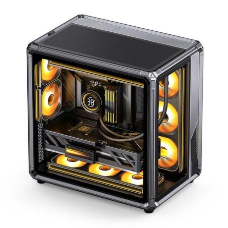 Jonsbo x400 pc carcasa, midi-tower, atx, tempered glass - gris