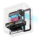 Jonsbo x400 pc carcasa, midi-tower, atx, tempered glass - gris