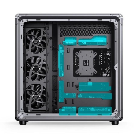 Jonsbo x400 pc carcasa, midi-tower, atx, tempered glass - gris