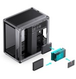 Jonsbo x400 pc carcasa, midi-tower, atx, tempered glass - gris