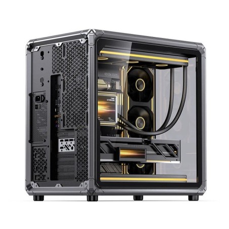 Jonsbo x400 pc carcasa, midi-tower, atx, tempered glass - gris