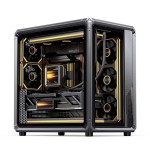 Jonsbo x400 pc carcasa, midi-tower, atx, tempered glass - gris