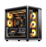 Jonsbo x400 pc carcasa, midi-tower, atx, tempered glass - gris