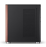 Jonsbo tk-0 pc carcasa, mini-tower, mini-itx, tempered glass, madera - negro