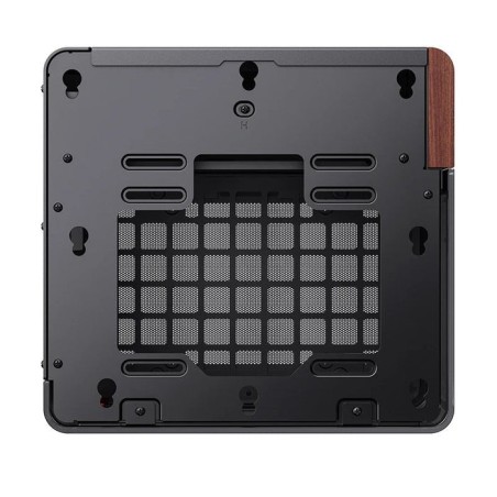 Jonsbo tk-0 pc carcasa, mini-tower, mini-itx, tempered glass, madera - negro