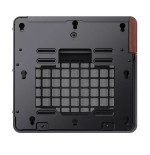 Jonsbo tk-0 pc carcasa, mini-tower, mini-itx, tempered glass, madera - negro