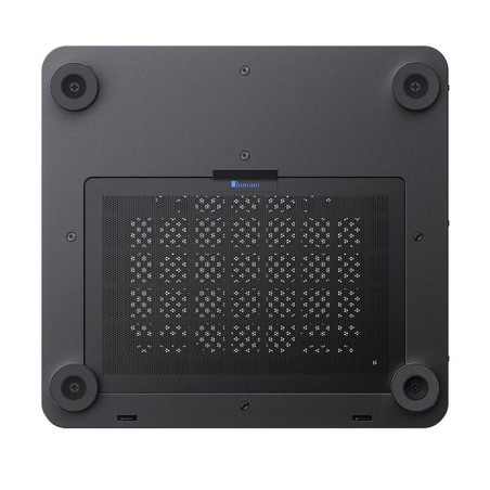 Jonsbo tk-0 pc carcasa, mini-tower, mini-itx, tempered glass, madera - negro