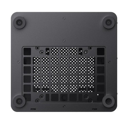 Jonsbo tk-0 pc carcasa, mini-tower, mini-itx, tempered glass, madera - negro
