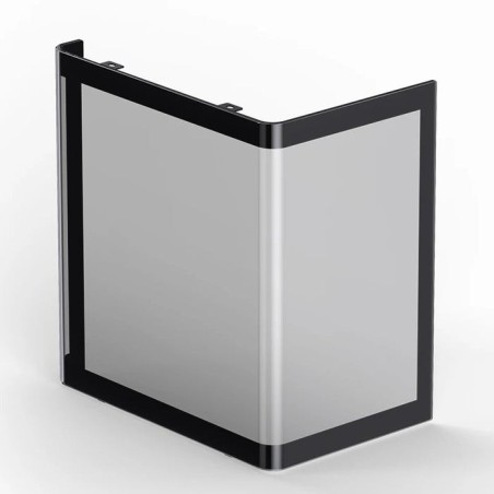 Jonsbo tk-0 pc carcasa, mini-tower, mini-itx, tempered glass, madera - negro