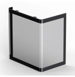 Jonsbo tk-0 pc carcasa, mini-tower, mini-itx, tempered glass, madera - negro