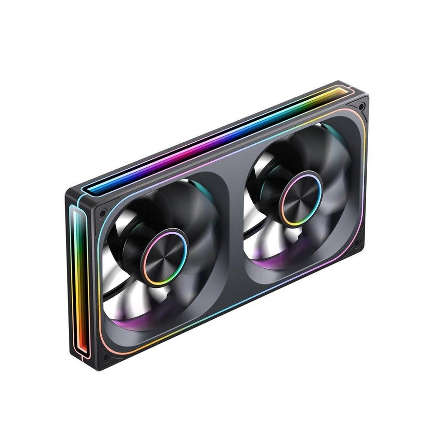 Jonsbo za-240 ventilador, reverse blade, pwm, argb - 240mm, negro