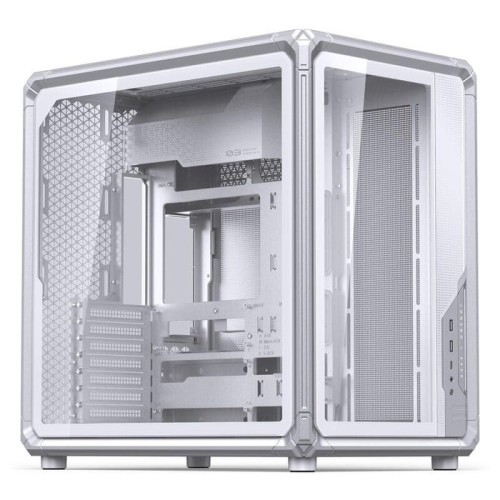 Jonsbo x400 pc carcasa, midi tower, atx, tempered glass - blanco