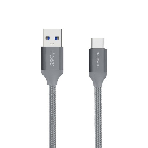 Nevox 1480 cable usb 2 m usb 3.2 gen 2 (3.1 gen 2) usb a usb c gris