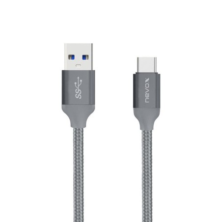 Nevox 1480 cable usb 2 m usb 3.2 gen 2 (3.1 gen 2) usb a usb c gris