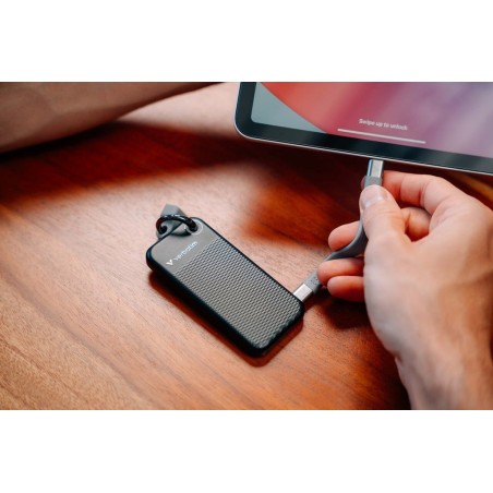 Verbatim ssd 512gb, usb 3.2, tipo-c, pocket, negro/gris