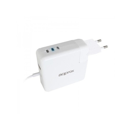 Approx cargador especifico para apple 45/60/85w type l conexion adicional usb 5v 2.1a