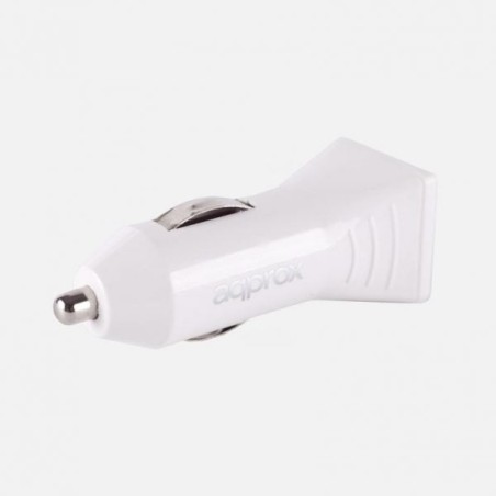 Approx cargador para coche a usb 5v/1a color blanco appusbcarw